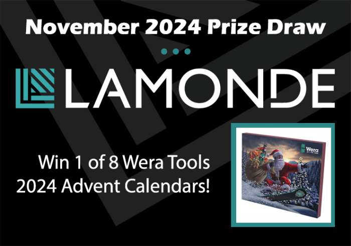 Lamonde Automation November 2024 Prize Draw – Win one of 8 Wera Tools 2024 Advent Calendars!