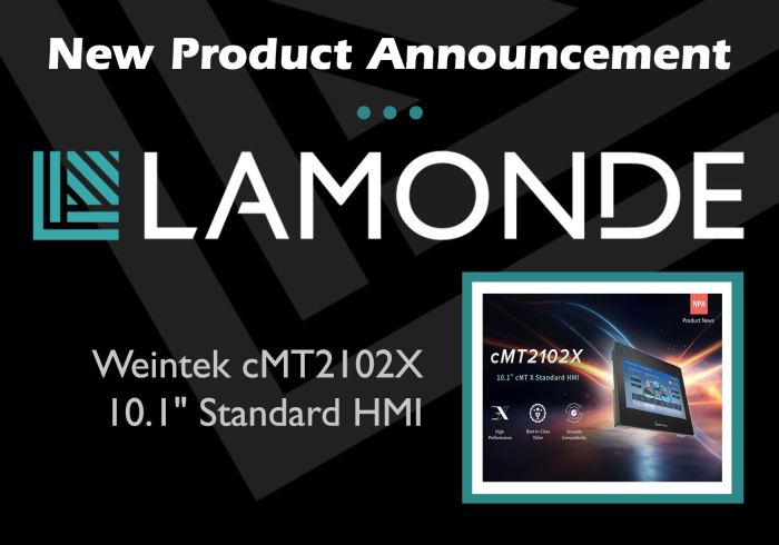 New Product Announcement - Weintek cMT2102X 10.1" cMT X Standard HMI