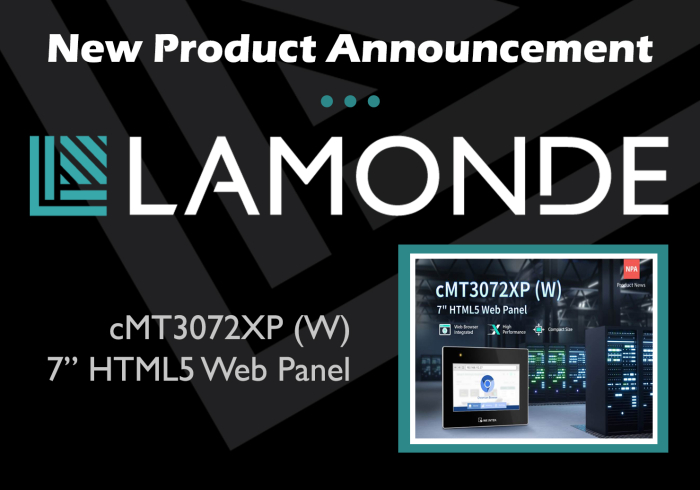 New Product Annoucement: Weintek 7" HTML5 Web Panel