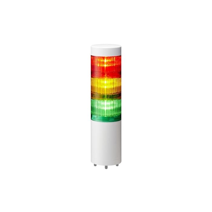 LR6-302WJNW-RYG Patlite Signal tower, off-white, 3 Tier