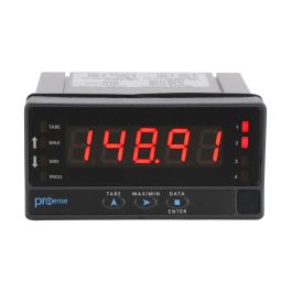 ProSense digital panel meter, 1/8 DIN, 5-digit tri-color (red, green ...