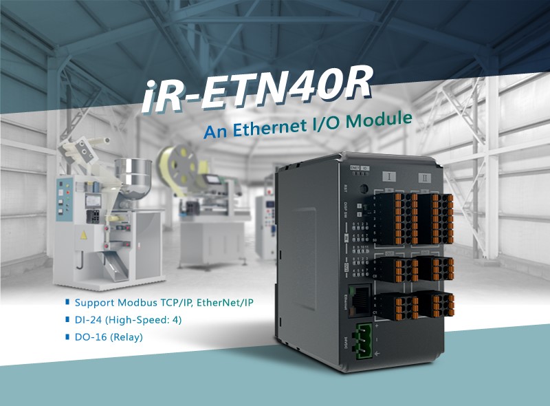 New Product Announcement - Weintek iR-ETN40R Compact Modbus/ & EtherNET/IP I/O