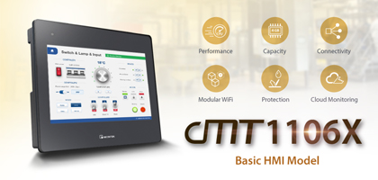 New Product Annoucement: Weintek cMT1106 Basic cMT X Series HMI With WiFi Option